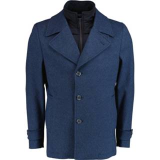 👉 Blauw wol jassen male Bos Bright Blue Turijn coat twill 21301tu13bo/290 navy 8720008689183