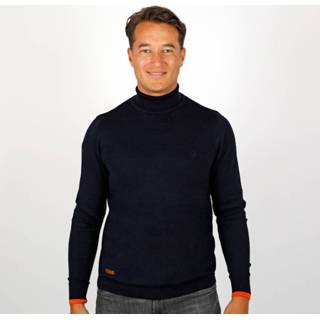 👉 Coltrui katoen golf truien male blauw Q1905 bennekom donker 8718383220831