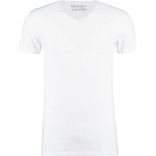 👉 Shirt wit katoen l male Garage v-neck 100 white 8718164843440