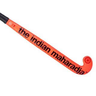 👉 Hockeystick zwart carbon voetbal benodigdheden unisex roze The Indian Maharadja gravity 05 mid bow 8719743805552