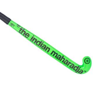 👉 Hockeystick limegroen groen kunststof senior veldhockey Low Bow Solid 95 Pro 8719743805729