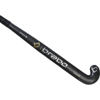 👉 Hockeystick zwart carbon voetbal benodigdheden unisex Brabo traditional 100 cc black