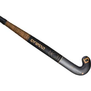 👉 Hockeystick goud carbon voetbal benodigdheden unisex zwart Brabo pure cheetah cc gold