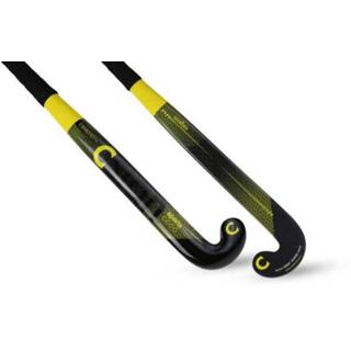 👉 Hockeystick geel carbon voetbal benodigdheden unisex Csign Sports c9.80.10 low bow yellow