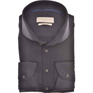 👉 Overhemd zwart polyamide male print John Miller 8720293273463