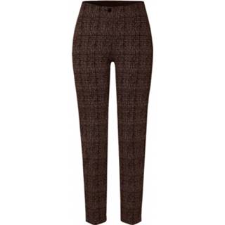 👉 Broek polyester broeken vrouwen bruin Rosner 2017001658114