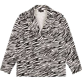 👉 S vrouwen zwart Refined Department Zebra jack