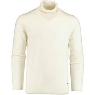 👉 Pullover blauw wit wol l male ecru Bos Bright Blue Niels roll neck meri 21305ni13bo/150 off-white 8720008690769