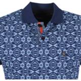 👉 L male blauw mannen Twinlife heren polo design print - 8720086187724