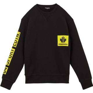 👉 Sweater zwart katoen truien male print Dsquared2 Sport edition logo 8053284335162 8053284335155 8053284335179