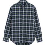 👉 Overhemd groen katoen l male print Gant Flannel check 7325706337421