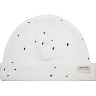 👉 Muts wit zwart katoen Little Indians Dots Junior Wit/zwart 0-12 Maanden 8719274050421
