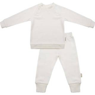 👉 Pyjama cream neutraal gratis retourneren Little Indians Waffle Cloud Dancer 6-9 Mnd 8720365651939