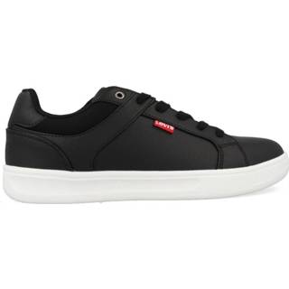 👉 Zwart leer mannen Levi's OSTRANDER 232806-618-59 maat