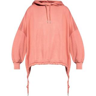 👉 Sweatshirt l vrouwen roze Asymmetrical oversize