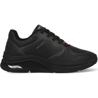 👉 Zwart leer vrouwen Skechers Arch Fit 155570/BBK maat