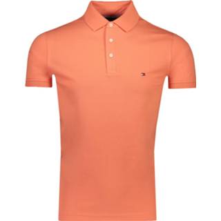 👉 Polo's korte mouw katoen s mannen male oranje Tommy Hilfiger Polo 2000004937768 2000004937782