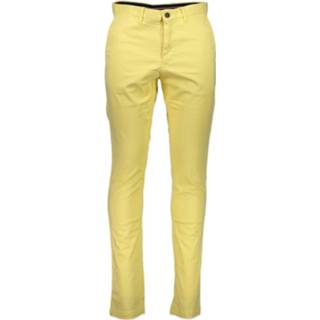 👉 Broek katoen broeken male geel Tommy Hilfiger chino 2000001856642