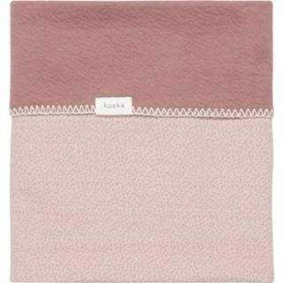 👉 Wiegdeken grijs roze active Koeka Riga Reversible 75x100 cm. - Grey Pink 8718276190944