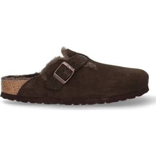 👉 Leather male mannen men bruin Birkenstock Boston shearling mocca seude narrow 4061416907532 4061416906634 4061416907211