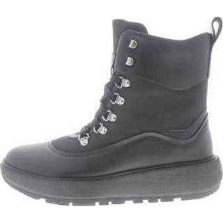👉 Leer vrouwen zwart FitFlop Skandi boot