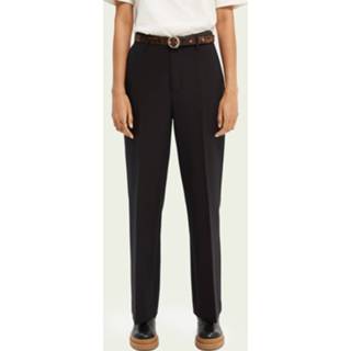 👉 Polyester vrouwen zwart Maison Scotch 163689 edie tailored wide-leg pants 8719029535555