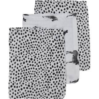 👉 Washandje neutraal gratis retourneren zwart Meyco Zebra / Cheetah Washandjes Black 3 Stuks 4054703458404