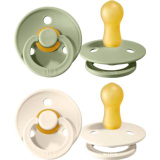 👉 Speen sage BiBs Retro Fopspeen / Ivory 6-18 Mnd 2 Stuks 5713795120536