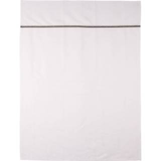 👉 Babylakentje wit grijs katoen baby's Briljant Baby Laken Minimal Junior 75 X 100 Cm Wit/grijs 8715874074515