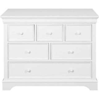 👉 Commode MDF i.c.m. vurenhout wit babykamer kinderen Kidsmill Chateau
