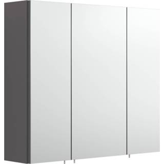 👉 Spiegel kast MDF antraciet Spiegelkast Niels 4004428207917