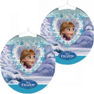 👉 Lampion multi papier 6x stuks frozen thema lampionnen 25 cm