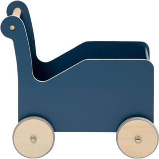 👉 Loopauto blauw houten Nordic Blue Sebra 5704680058256