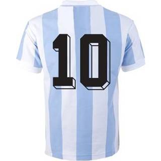 👉 Voetbalshirt Argentinië Retro WK 1982 + Nummer 10 (Maradona)