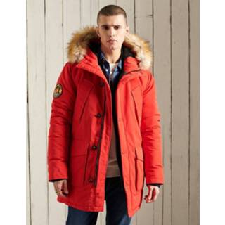 👉 Winterjas l male rood mannen Superdry heren parka everest - 8720086181777