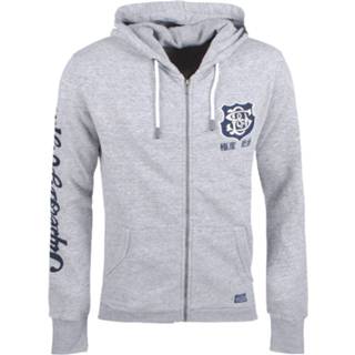 👉 Vest leer l male grijs mannen Superdry heren classics embroidered zip hoodie - 8720086183993