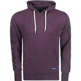 👉 Hoodie leer l male paars mannen Superdry heren track & field met borduur - 8720086183276