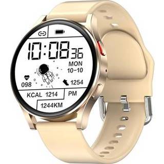 👉 Smartwatch goud Waterbestendig met Bloeddruk P30 - IP67 5712580100111