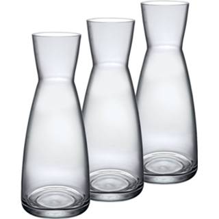 👉 Karaf transparant glas 3x stuks glazen karaffen 1 liter