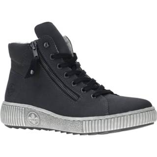 👉 Veterboots vrouwen grijs synthetisch Rieker Veterboot 4060596284044