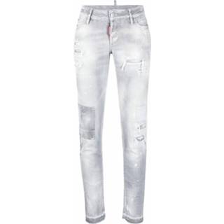 👉 Skinnyjeans male grijs Acid-Wash Skinny Jeans