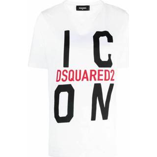 👉 Shirt XL vrouwen wit Icon Print Cotton T-Shirt