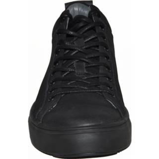 👉 Sneakers male herenschoenen zwart rubber Blackstone Artikelnummer SG19 mid-top van nubuck