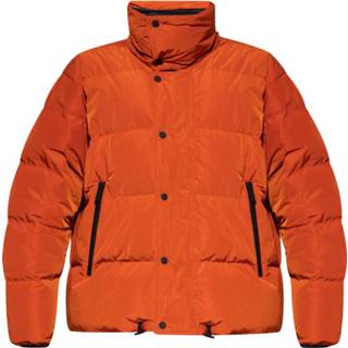 👉 Downjacket male oranje Logo Down Jacket