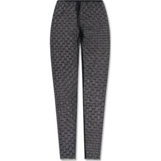 👉 Legging XL vrouwen zwart Sheer leggings with logo