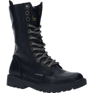 👉 Veterboots zwart vrouwen goud EVA Vingino xhi veterboot 8718551589340