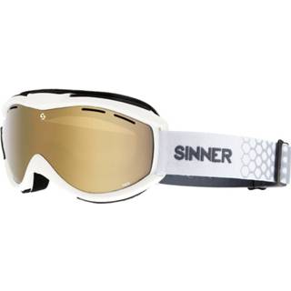 👉 Skibril wit goudkleurige active TICO - FRAME + LENS kopen? | SINNER 8715999139038