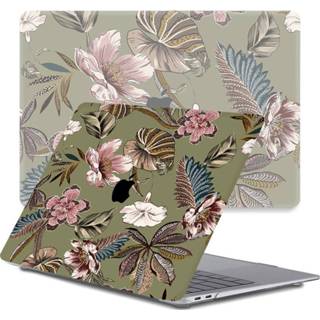 👉 Coverhoes groen Lunso - cover hoes MacBook Air 13 inch (2020) Vintage Garden 8720572144453