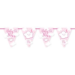 👉 Vlaggenlijn papier active baby's meisjes Babyshower Meisje - 6 meter | 7424949791752