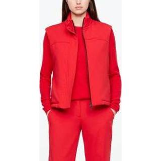 👉 Wollen jas elastaan s rood vrouwen - zonder mouwen 5397189280725